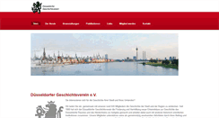 Desktop Screenshot of duesseldorfer-geschichtsverein.de